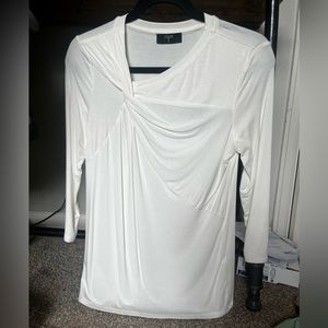 White 3/4 sleeve shirt size S